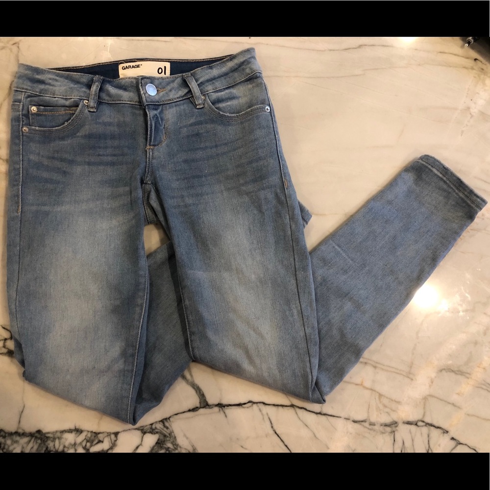Low ride light was garage skinny jeans